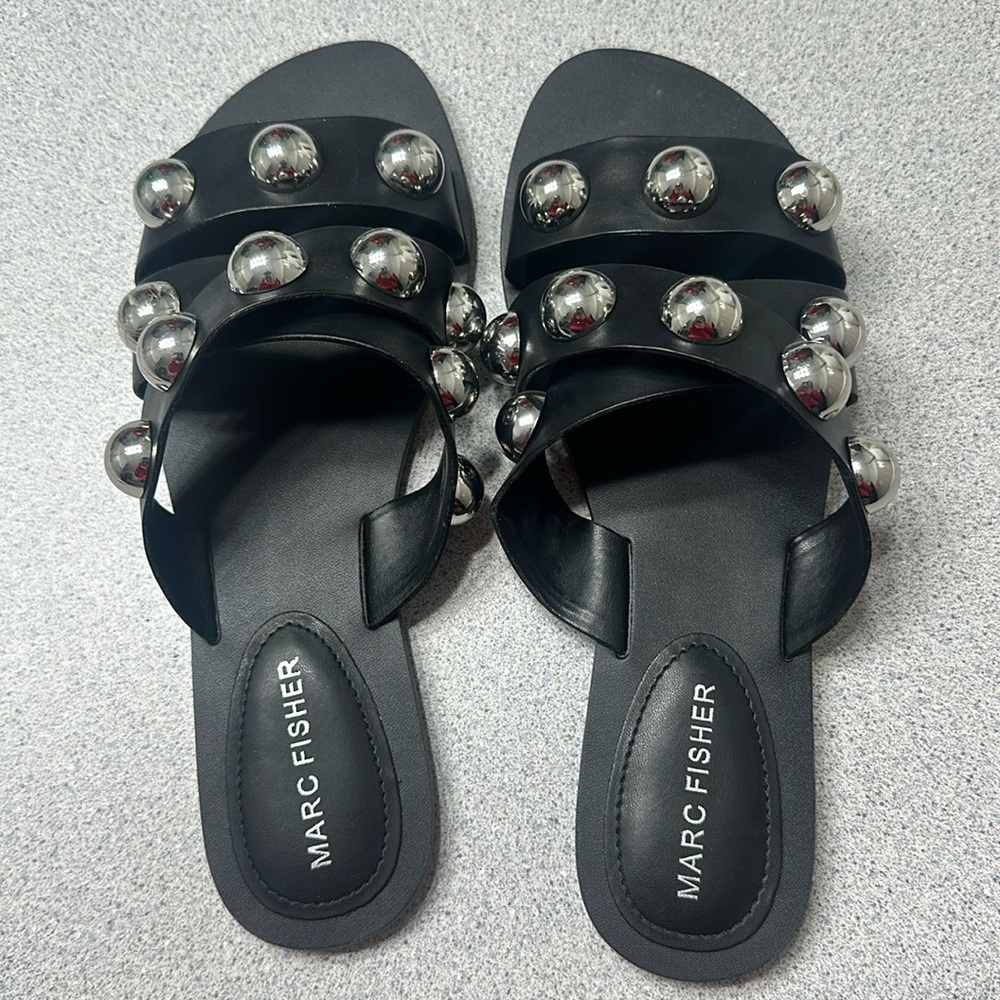 Marc Fisher Black Sandals